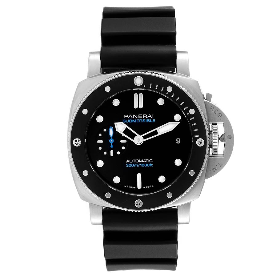 Panerai Luminor Submersible 42mm Steel Mens Watch PAM00683 Box