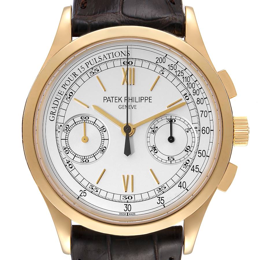 Patek Philippe Complications Chronograph 18k Yellow Gold Mens Watch 5170 SwissWatchExpo