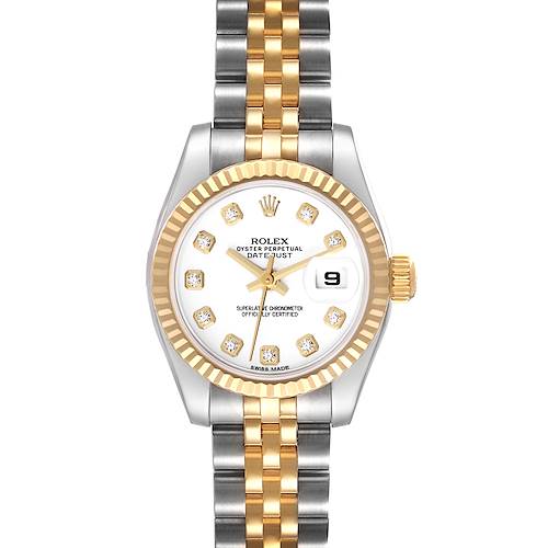 Photo of Not for Sale:  Rolex Datejust Steel Yellow Gold White Diamond Dial Ladies Watch 179173 - Partial Payment