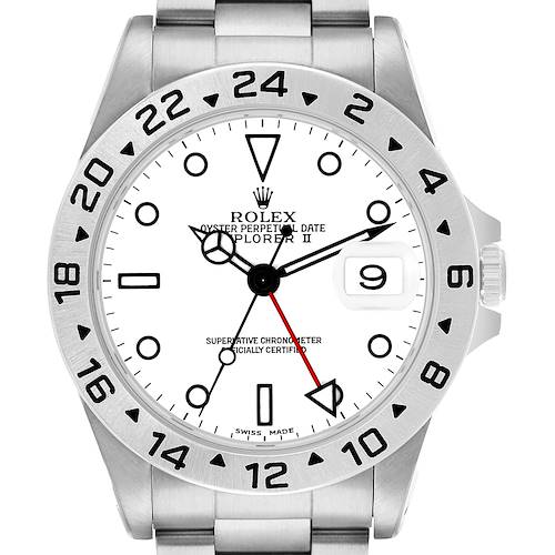 Photo of Rolex Explorer II Steel Polar White Dial Mens Watch 16570