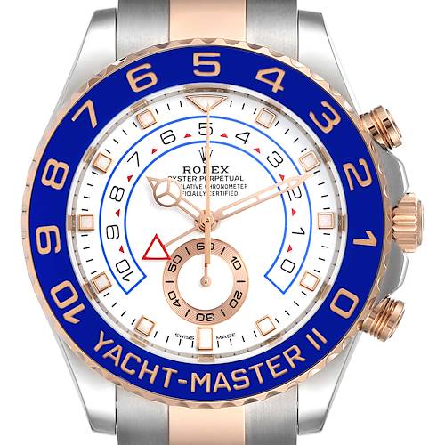 Photo of Rolex Yachtmaster II Rolesor EveRose Gold Steel Mens Watch 116681 Unworn