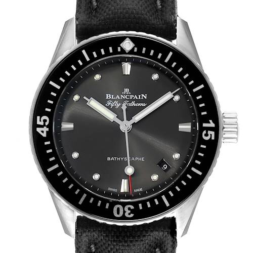 Photo of NOT FOR SALE Blancpain Fifty Fathoms Bathyscaphe Steel Grey Dial Mens Watch 5100 PARTIAL PAYMENT