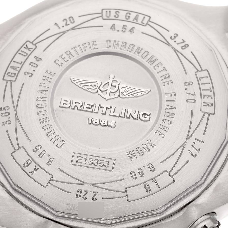 Breitling Avenger Bandit Chronograph Grey Dial Titanium Mens Watch E13383 SwissWatchExpo