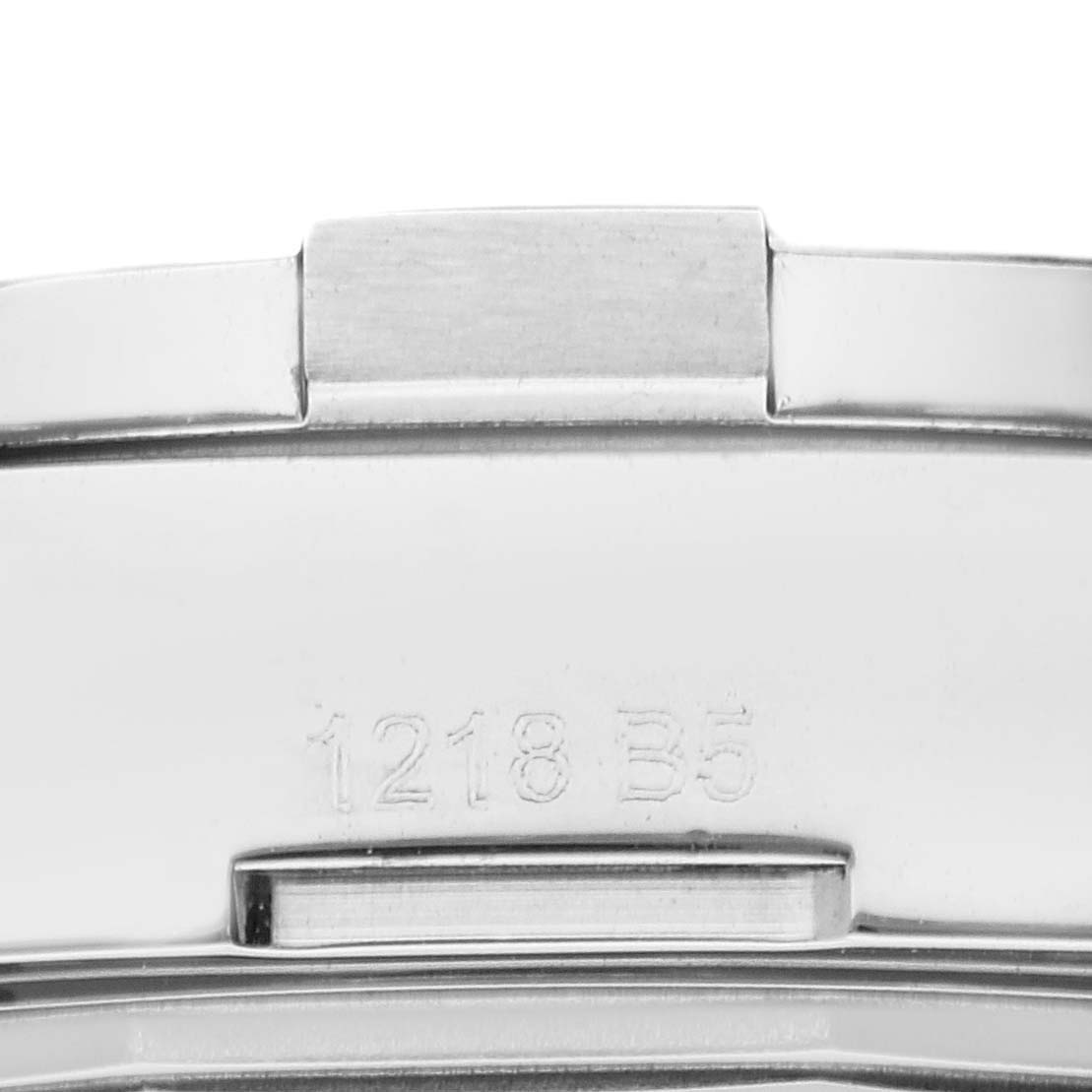 The image shows a close-up of the back clasp with engravings of the Breitling Avenger A3239011/C930 Men's Stainless Steel Mother of Pearl Dial A3239011/C930 Men's Stainless Steel Mother of Pearl Dial watch.