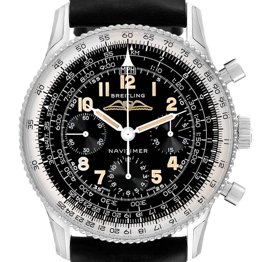 Breitling Navitimer Ref. 806 1959 Re-Edition Steel Mens Watch AB0910 Box Card SwissWatchExpo
