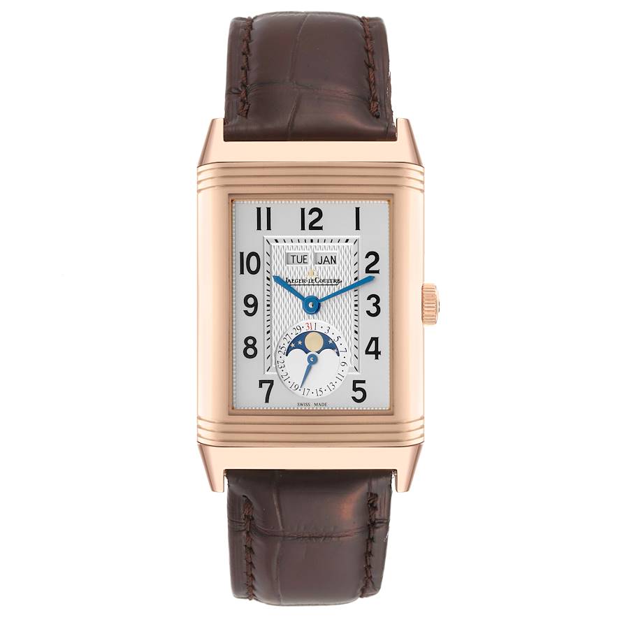 Jaeger LeCoultre Grande Reverso Calendar Rose Gold Mens Watch