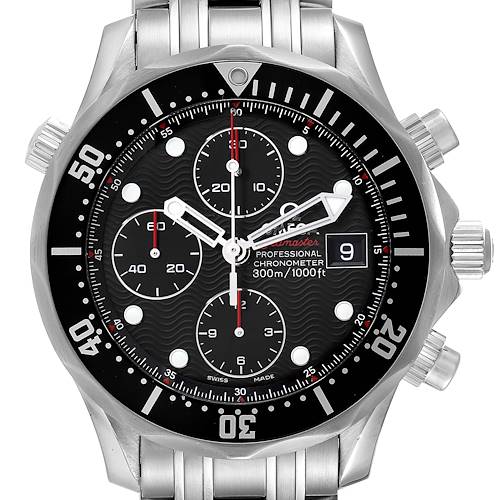 Photo of Omega Seamaster Chronograph Black Dial Steel Mens Watch 213.30.42.40.01.001