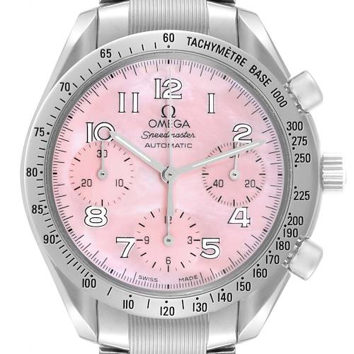 Photo of Omega Speedmaster Reduced Pink Mother Of Pearl Dial Mens Watch 3502.78.00 Card
