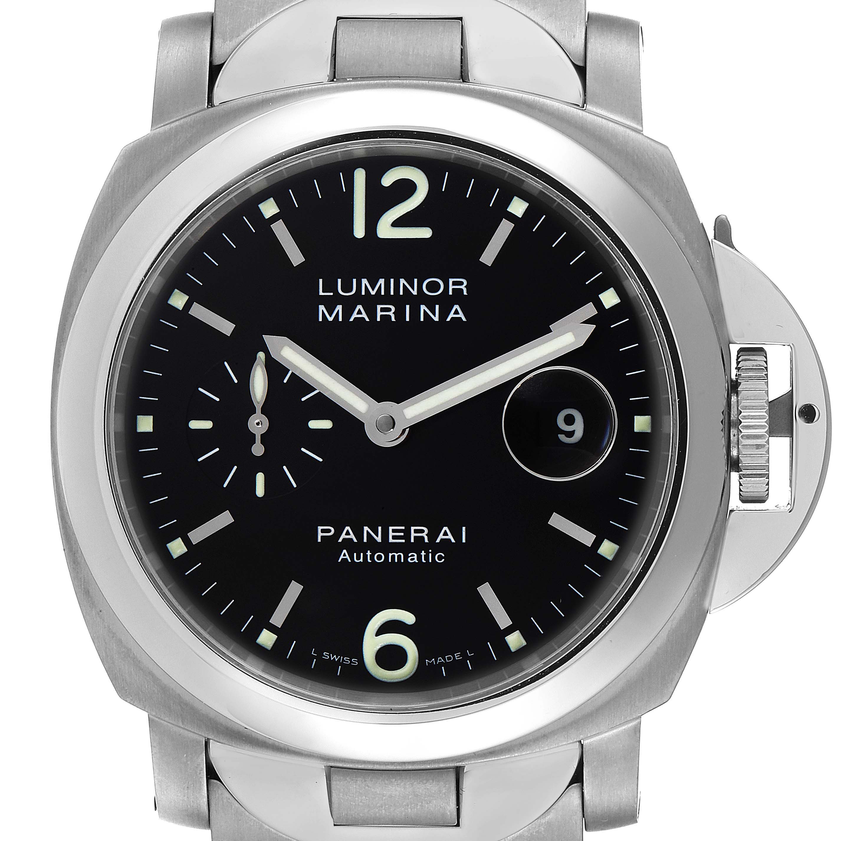 Panerai Luminor Marina 44mm Steel Titanium Mens Watch PAM00165 Box