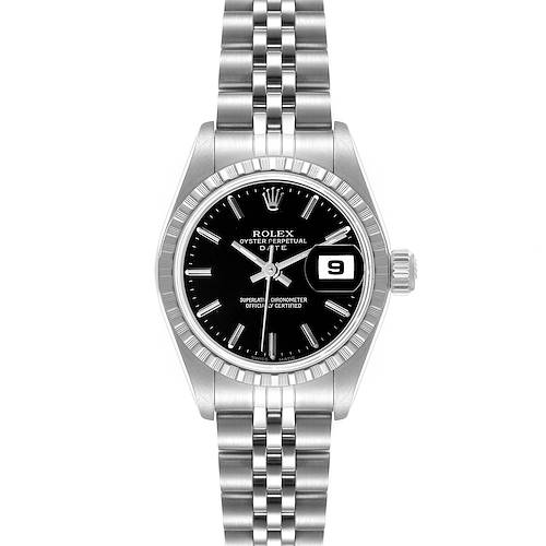 Photo of Rolex Date 26 Black Dial Oyster Bracelet Ladies Watch 79240
