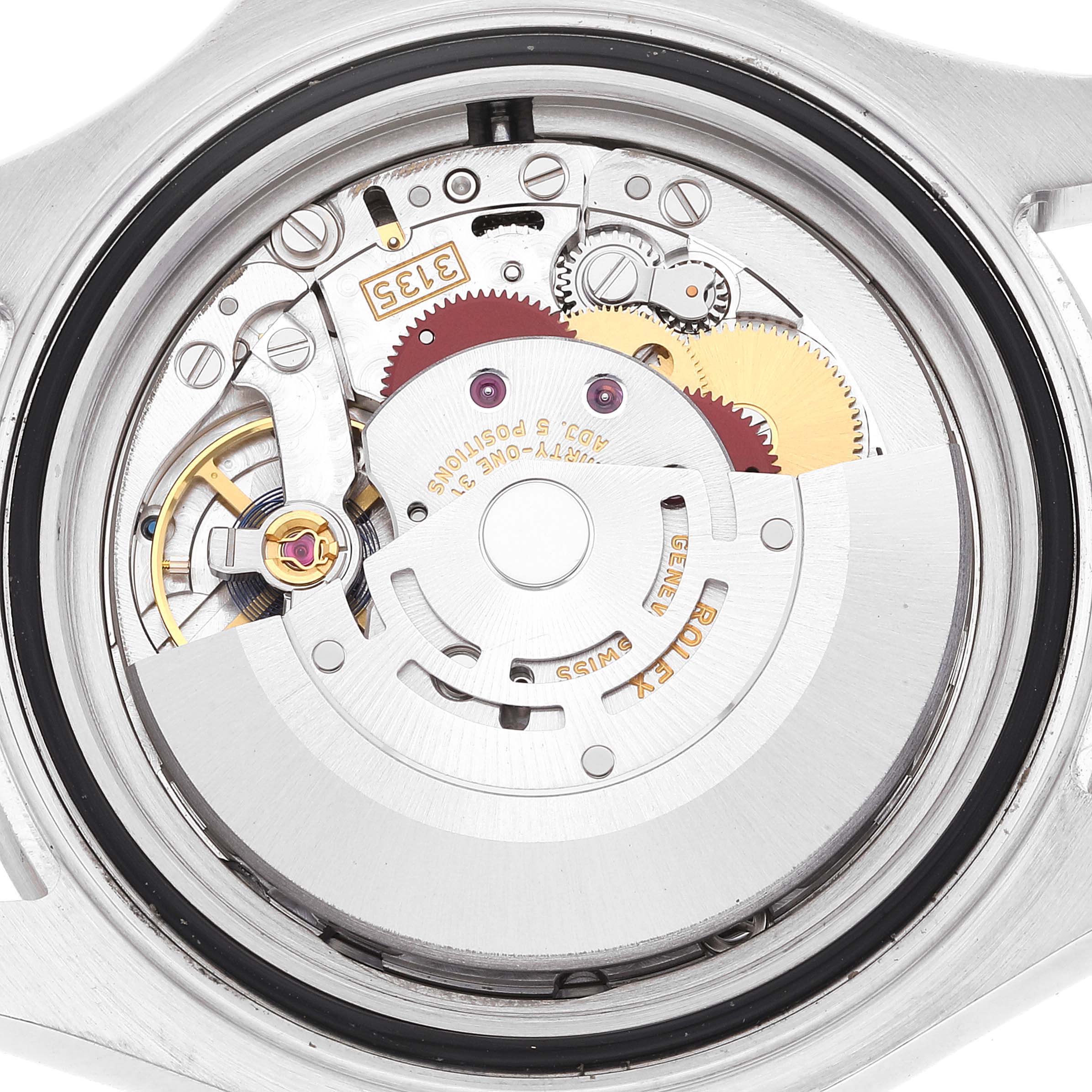 This image shows the movement and internal mechanics of a Rolex Yacht-Master 116622 Men's Stainless Steel Silver Dial 116622 Men's Stainless Steel Silver Dial watch viewed from the back.