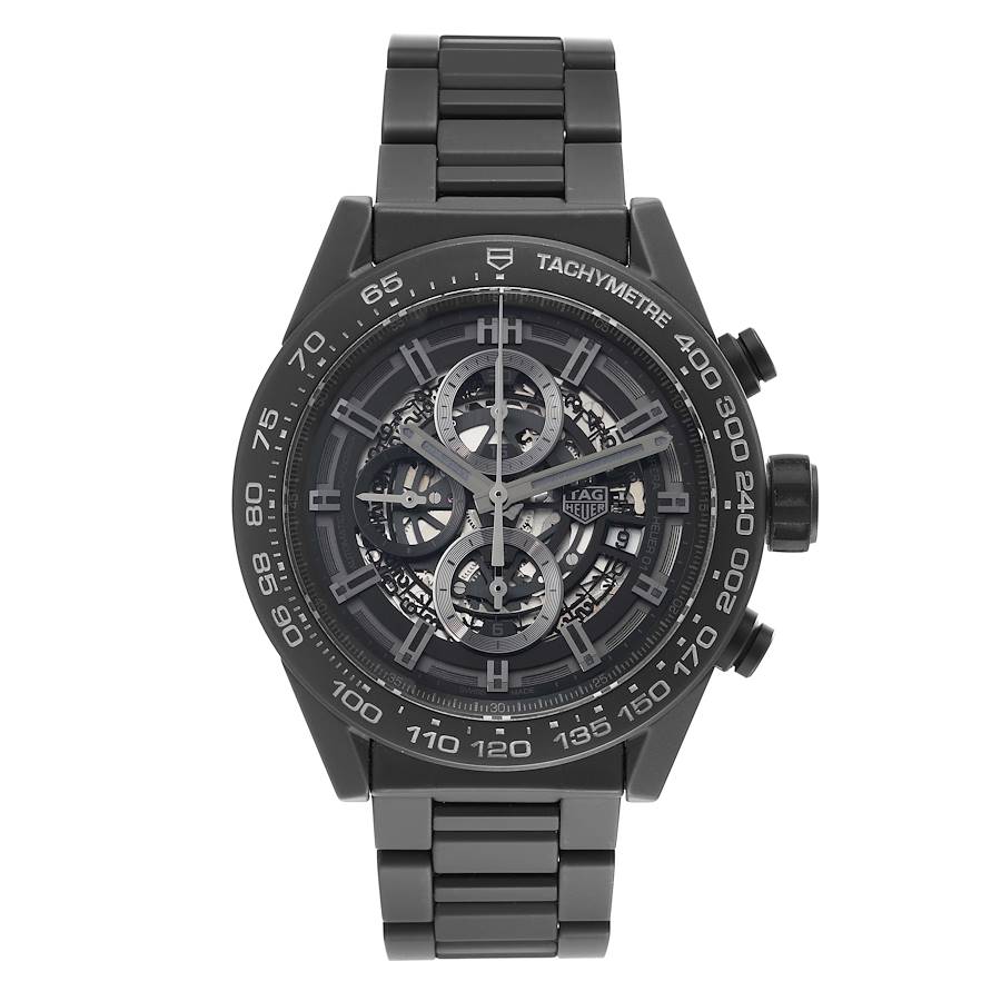 TAG Heuer Carrera Calibre 01 Skeleton Ceramic Mens Watch CAR2A91