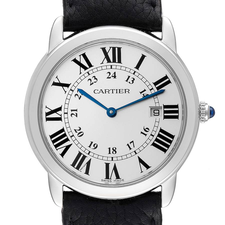 Cartier Ronde Solo Large Silver Dial Steel Unisex Watch W6700255 SwissWatchExpo