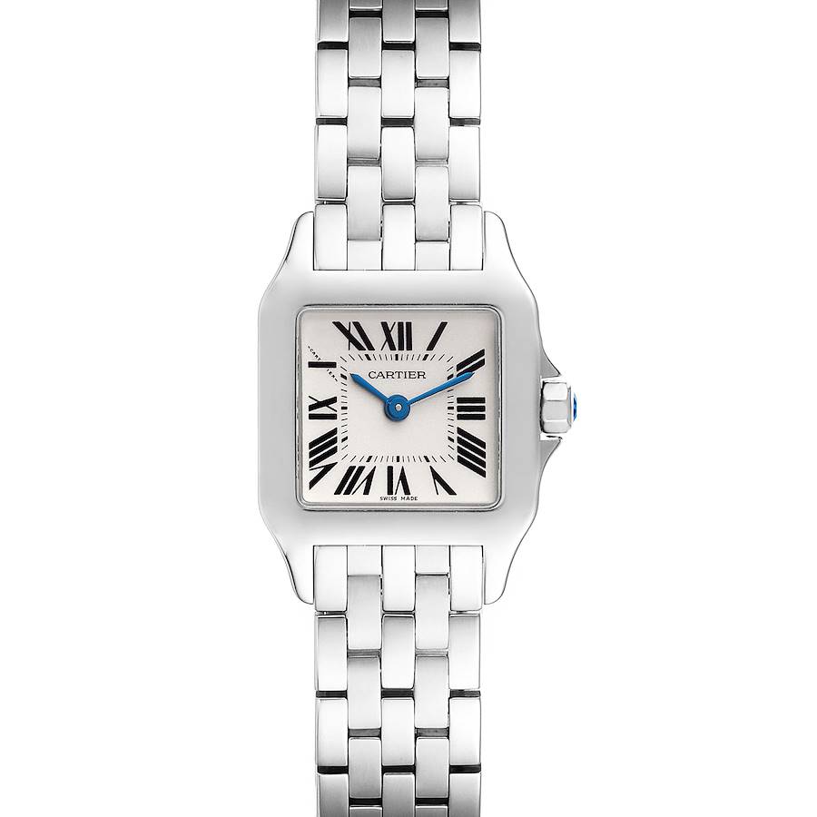 Cartier Santos Demoiselle Steel Silver Dial Ladies Watch W25064Z5 SwissWatchExpo