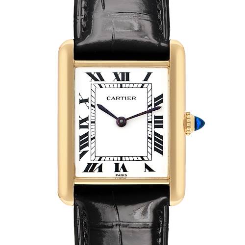 Photo of Cartier Tank Classic Paris Yellow Gold Silver Dial Ladies Watch