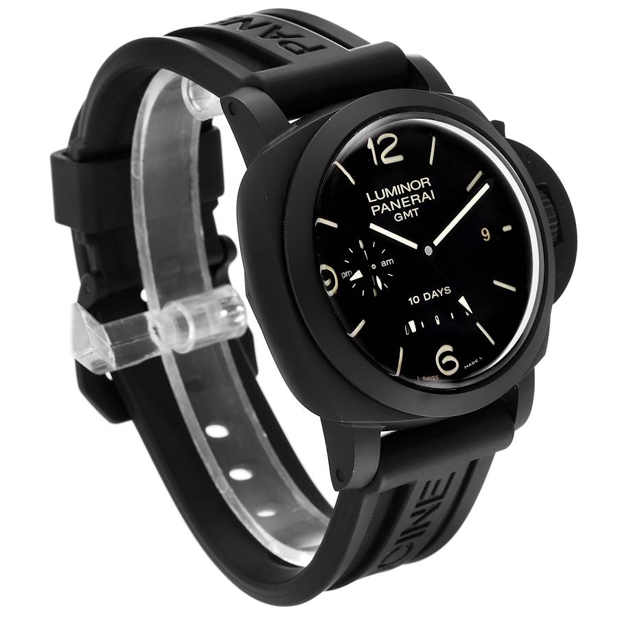 Panerai Luminor 1950 10 Days GMT 24H Carbotech Watch PAM00335 Box