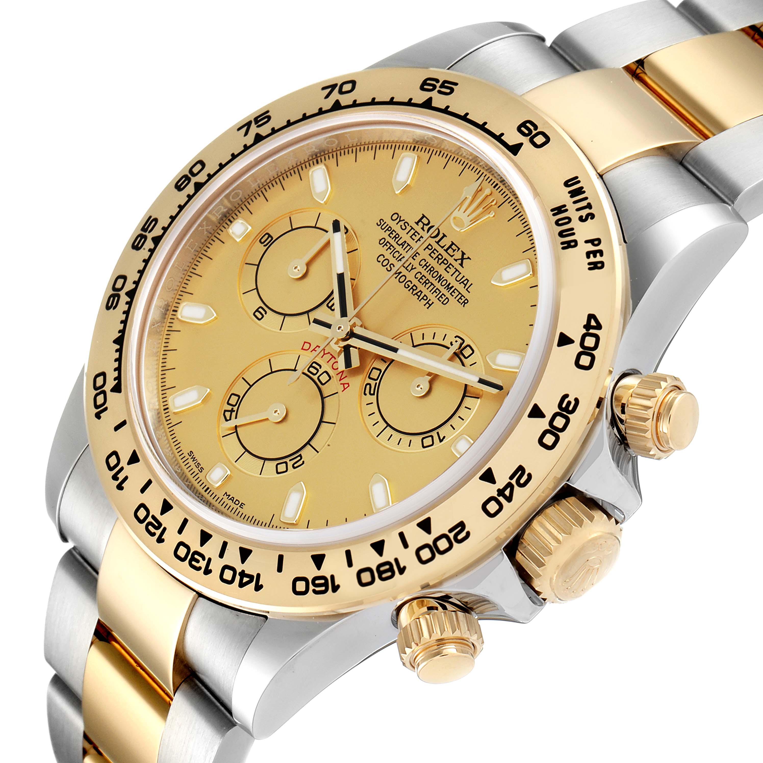 Rolex Cosmograph Daytona Steel Yellow Gold Mens Watch 116503 Box Card ...