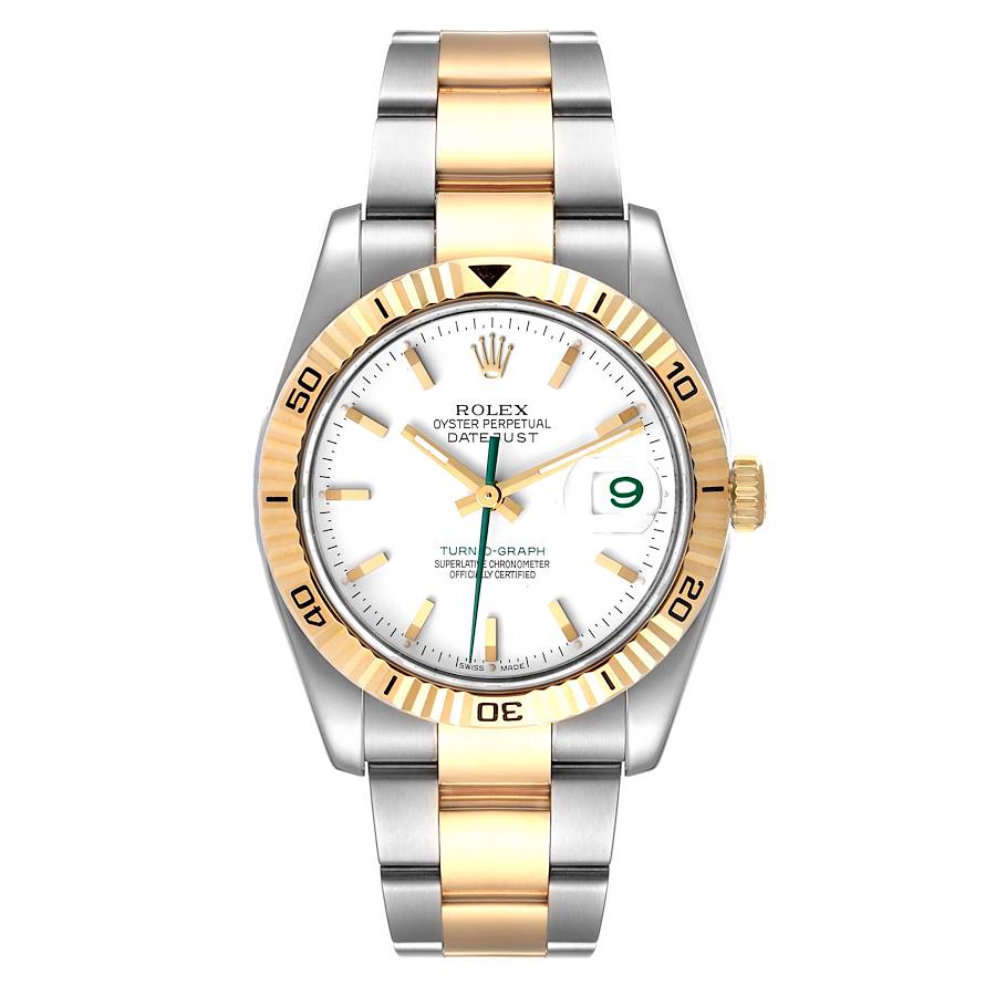 Rolex Turnograph Datejust Steel Yellow Gold Japan LE Watch 116263