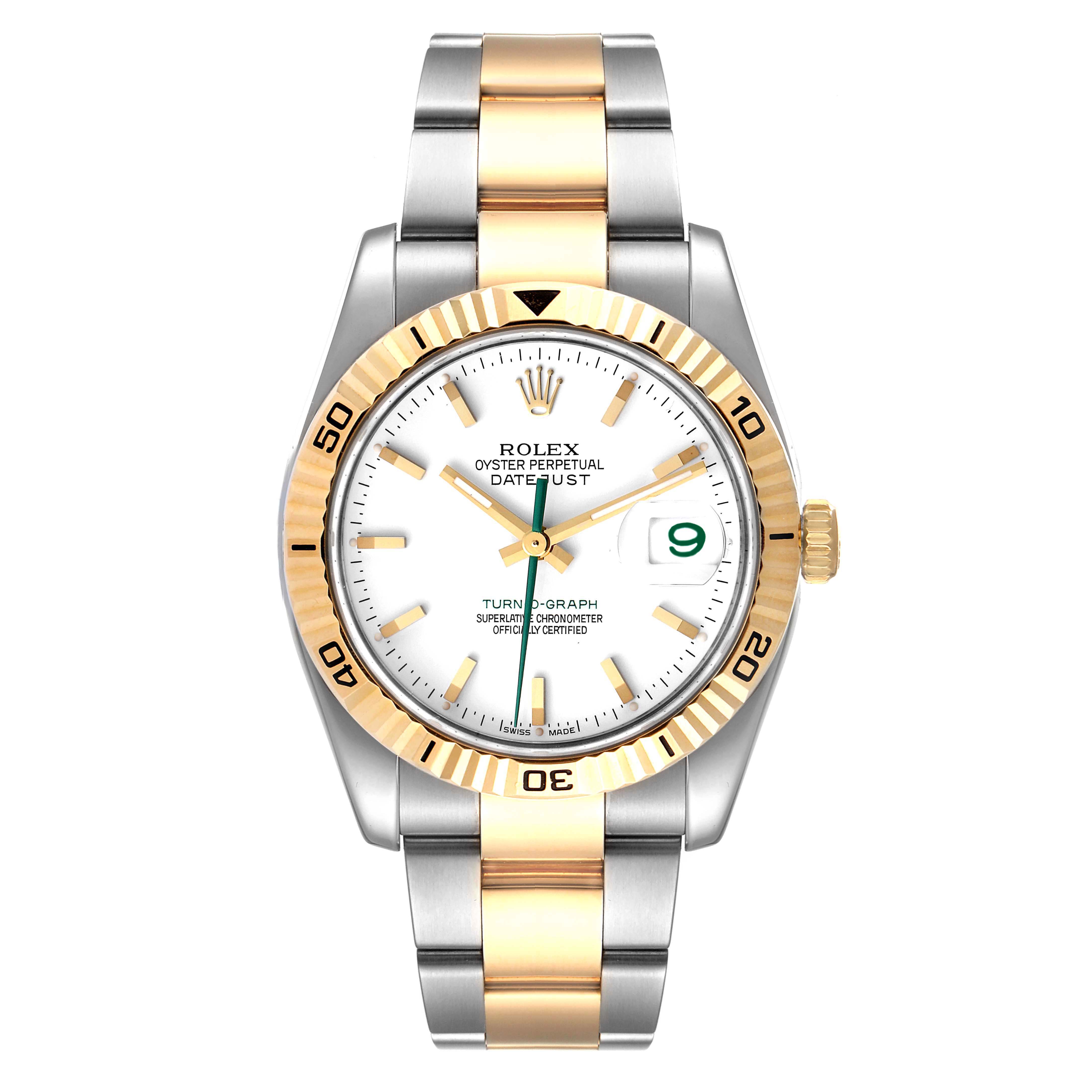 『想いよ... 届け』油絵 Rolex Turn-o-Graph Steel and Gold (two tone) 116263 | Stock