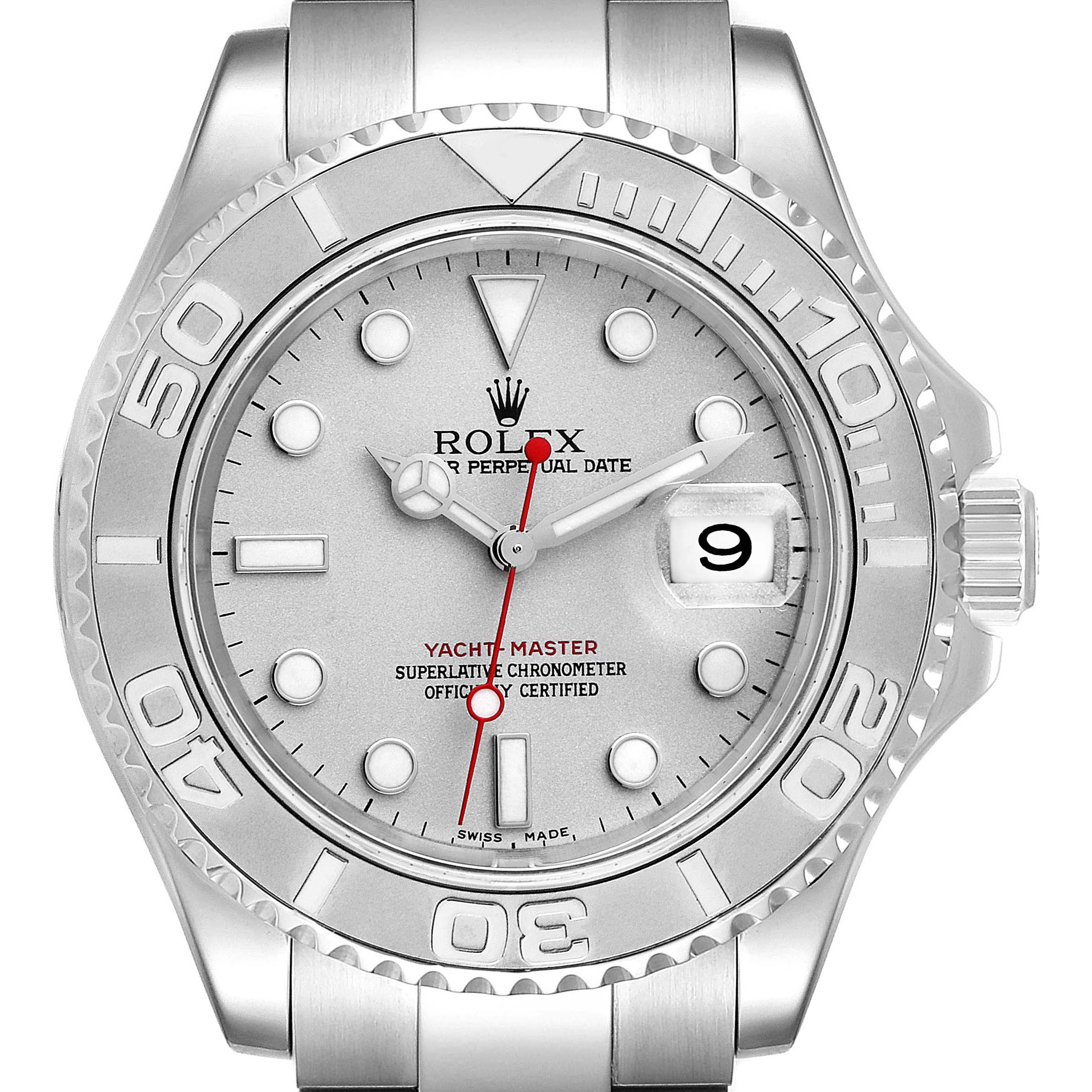 rolex yacht master 40 platinum bezel