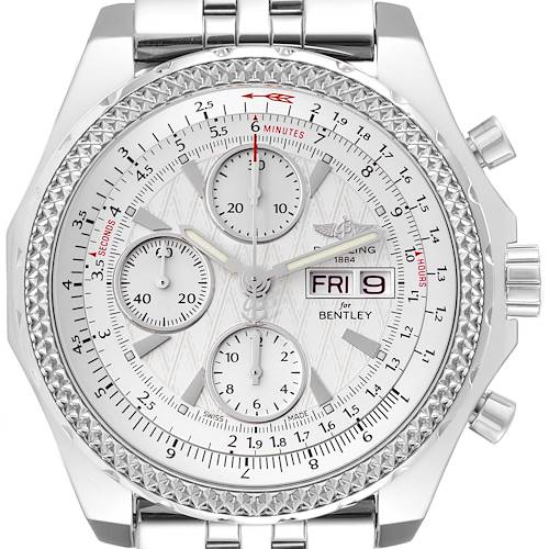 Photo of Breitling Bentley Motors GT White Dial Chronograph Steel Mens Watch A13362