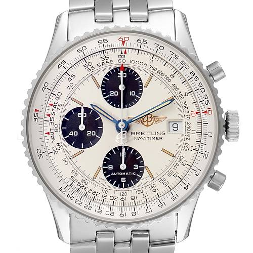 Photo of Breitling Old Navitimer II Silver Dial Steel Mens Watch A13022