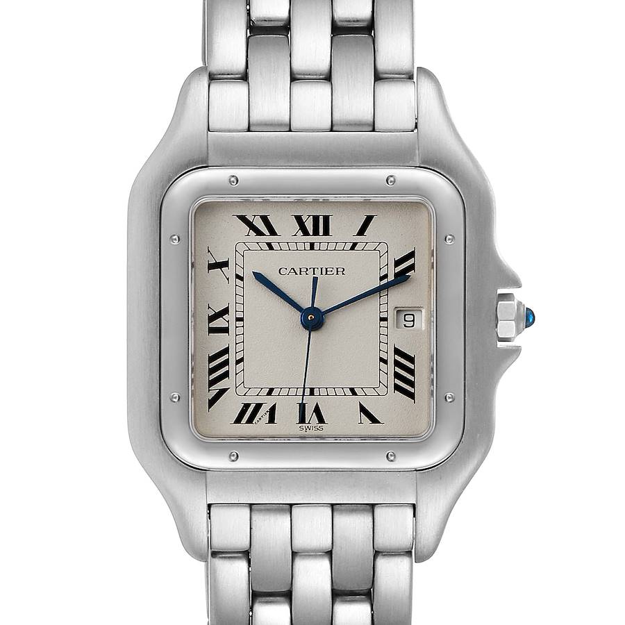 Cartier Panthere Jumbo 29mm Stainless Steel Mens Watch W25032P5 SwissWatchExpo