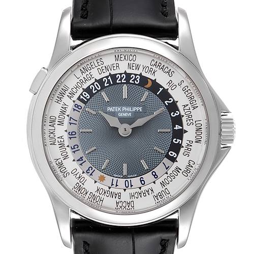 Photo of NOT FOR SALE Patek Philippe World Time Complications Platinum Watch 5110 Box Papers PARTIAL PAYMENT