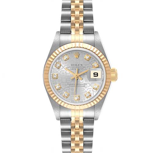 Photo of Rolex Datejust Steel Yellow Gold Anniversary Diamond Dial Ladies Watch 79173
