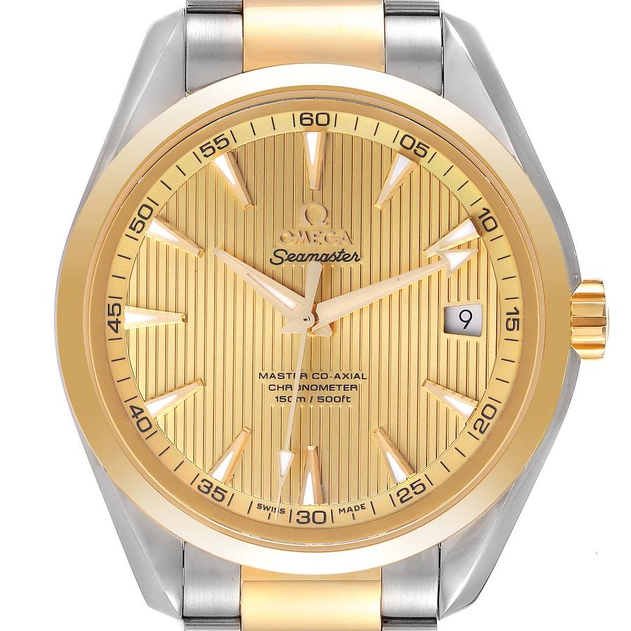 Omega Seamaster Aqua Terra Steel Yellow Gold Watch 231.20.42.21.08.001 Unworn SwissWatchExpo