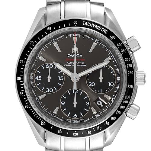 Photo of Omega Speedmaster Day Date Gray Dial Watch 323.30.40.40.06.001 Box Card