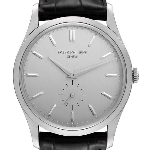 Photo of Patek Philippe Calatrava 18k White Gold Mechanical Mens Watch 5196