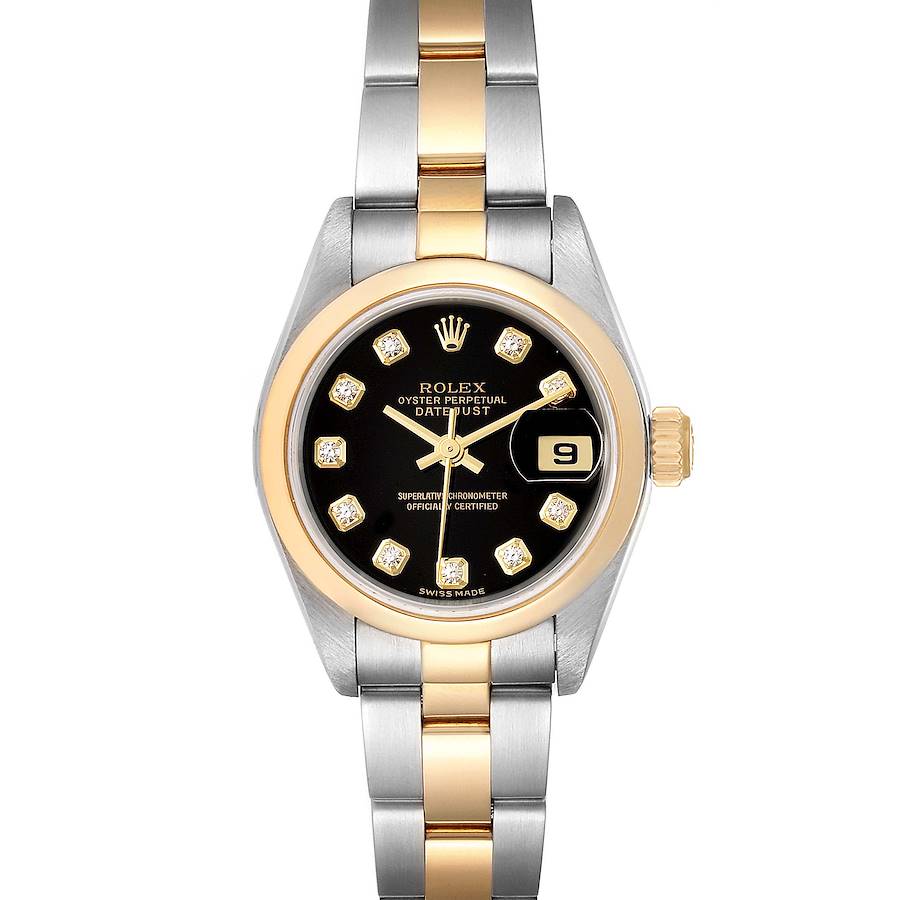 Rolex Datejust Steel Yellow Gold Diamond Ladies Watch 79163 Box SwissWatchExpo