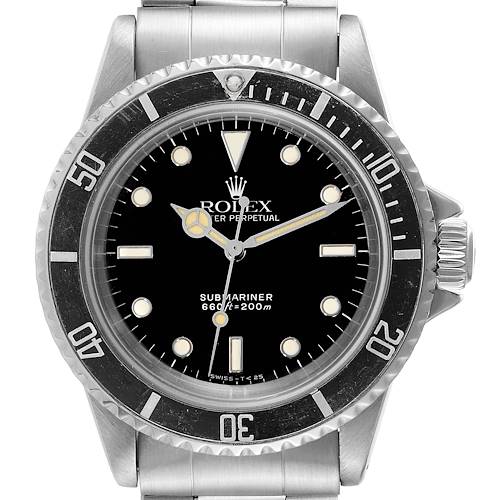 Photo of Rolex Submariner Black Dial Vintage Steel Mens Watch 5513
