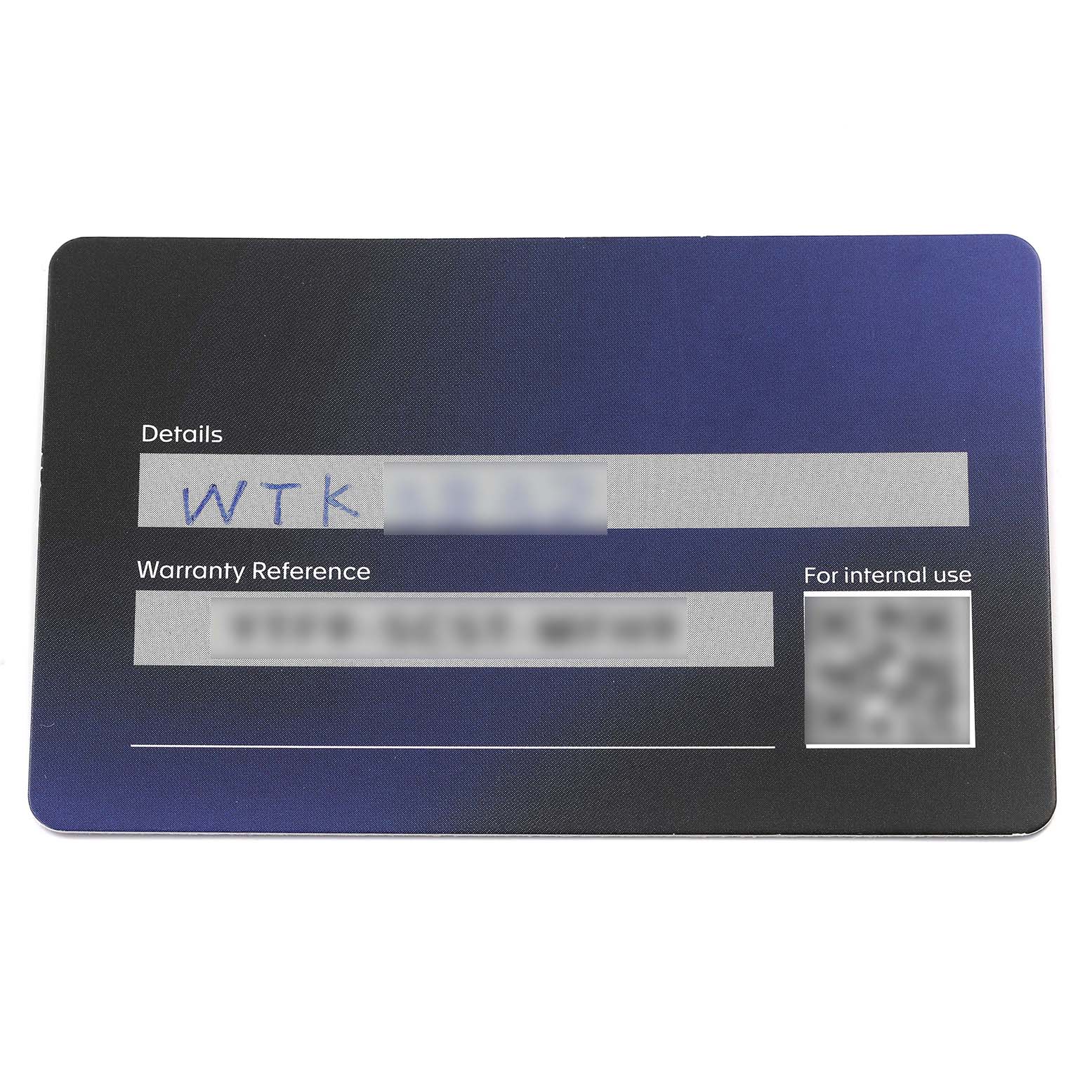 The image shows a warranty card for the Tag Heuer Monaco CBL2183.FT6236 Men's Titanium Black Dial CBL2183.FT6236 Men's Titanium Black Dial watch model.