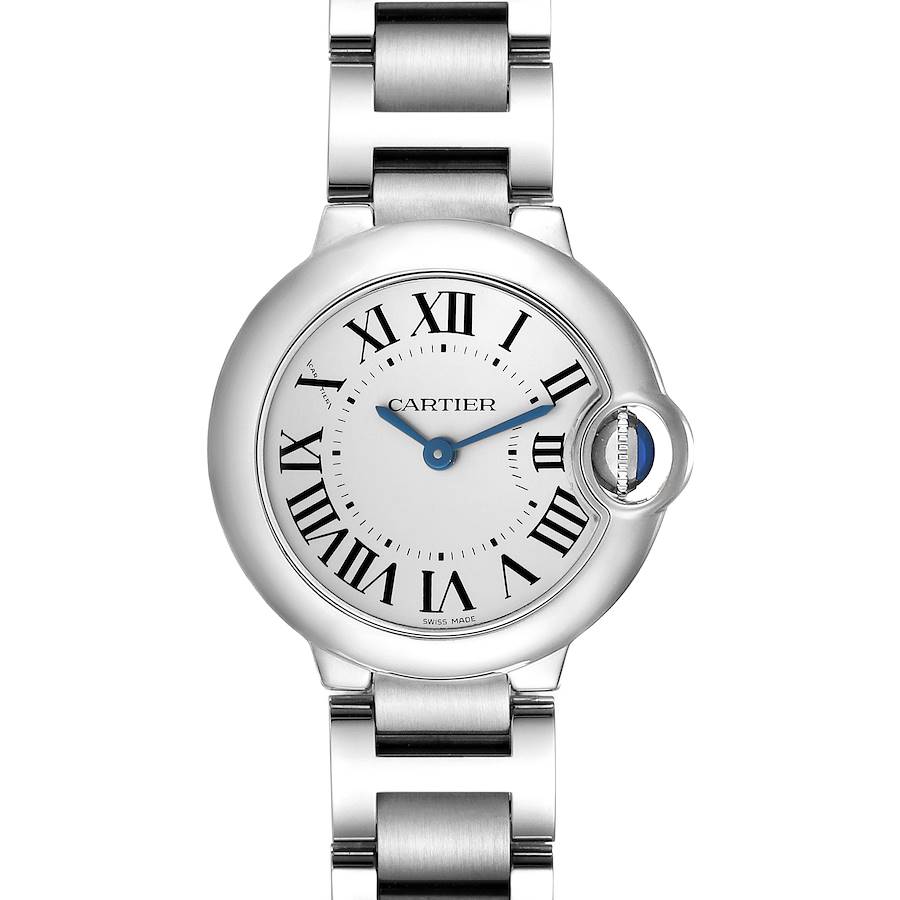 Cartier Ballon Bleu Silver Dial Quartz Steel Ladies Watch W69010Z4 SwissWatchExpo