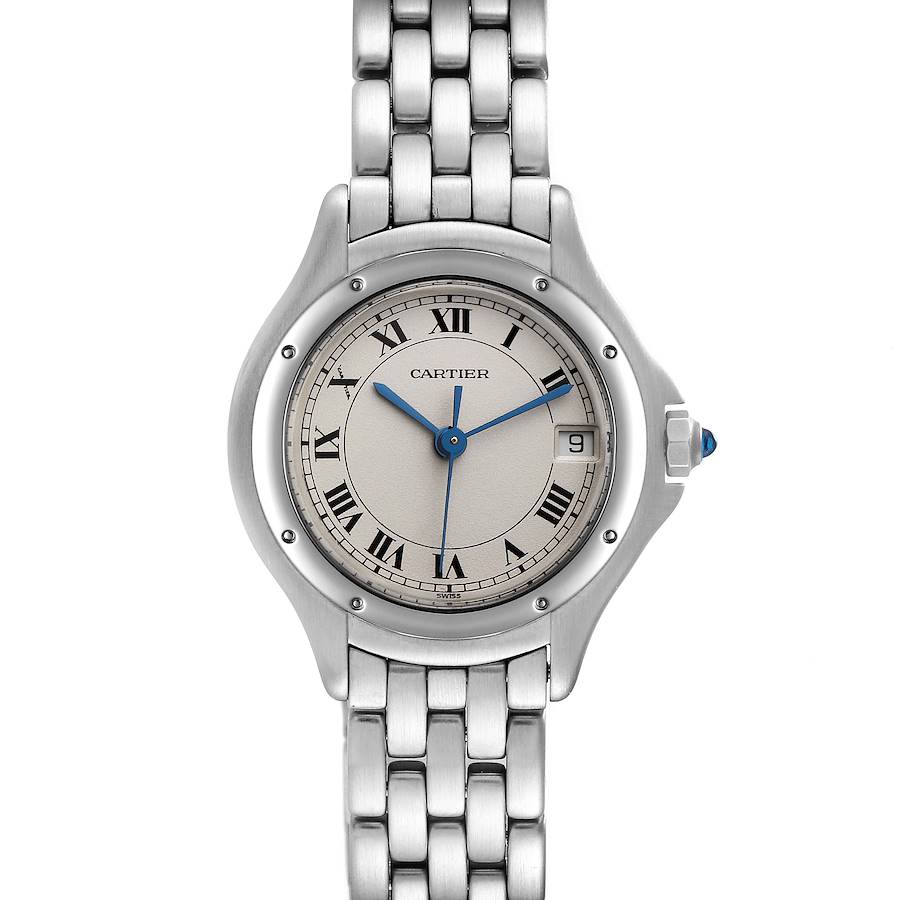 Cartier Panthere Cougar Stainless Steel Silver Dial Ladies Watch 987906 SwissWatchExpo
