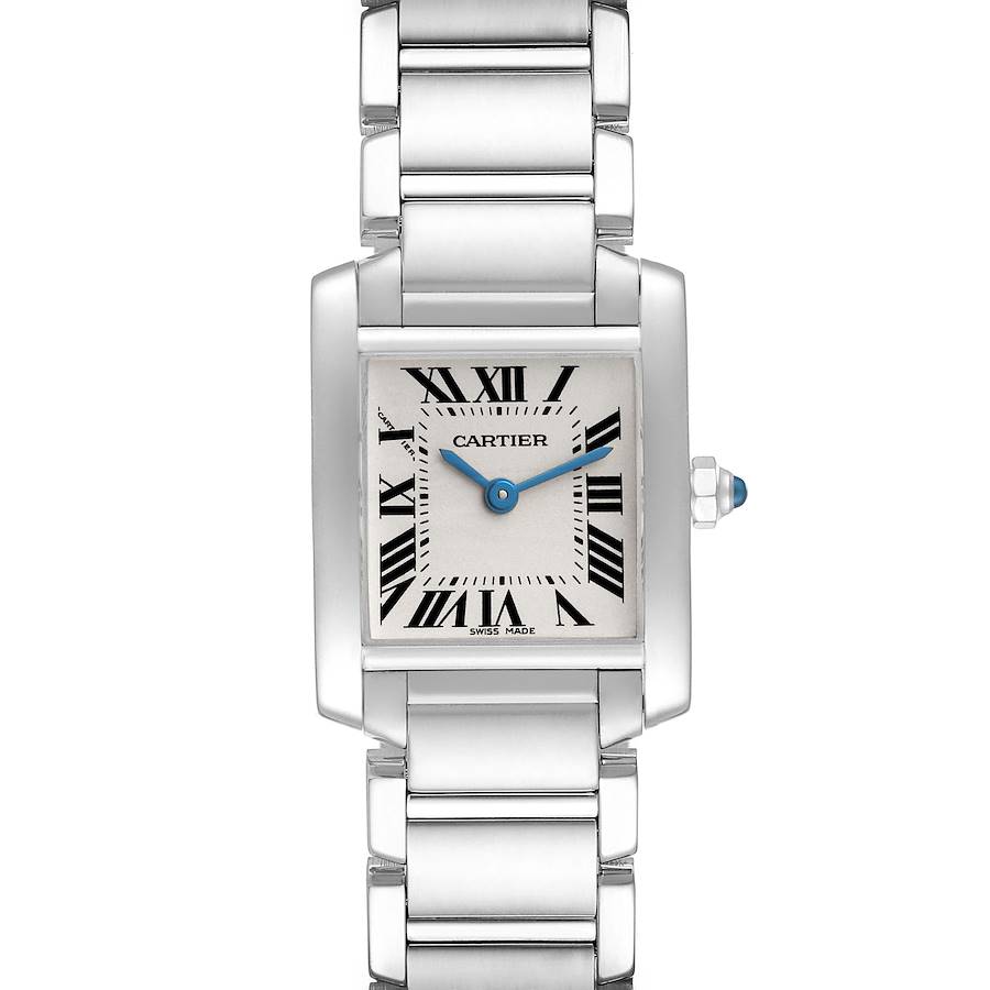 Cartier Tank Francaise White Gold Quartz Ladies Watch W50012S3 Box Papers SwissWatchExpo