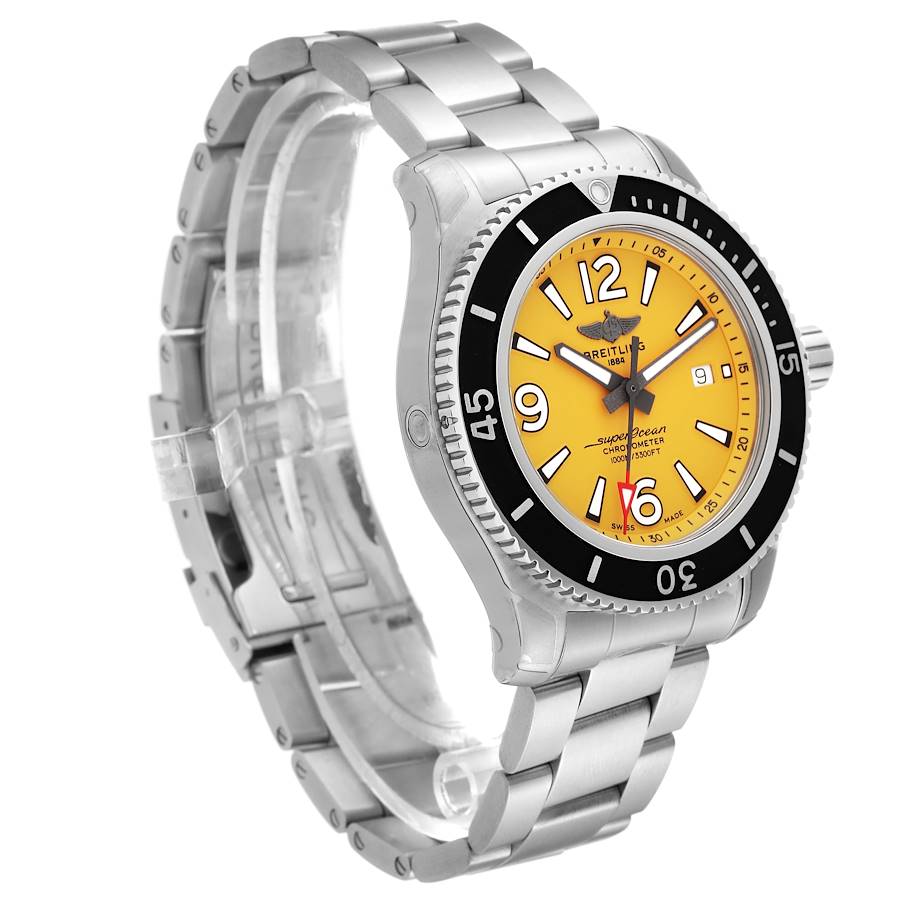 Breitling superocean yellow discount dial