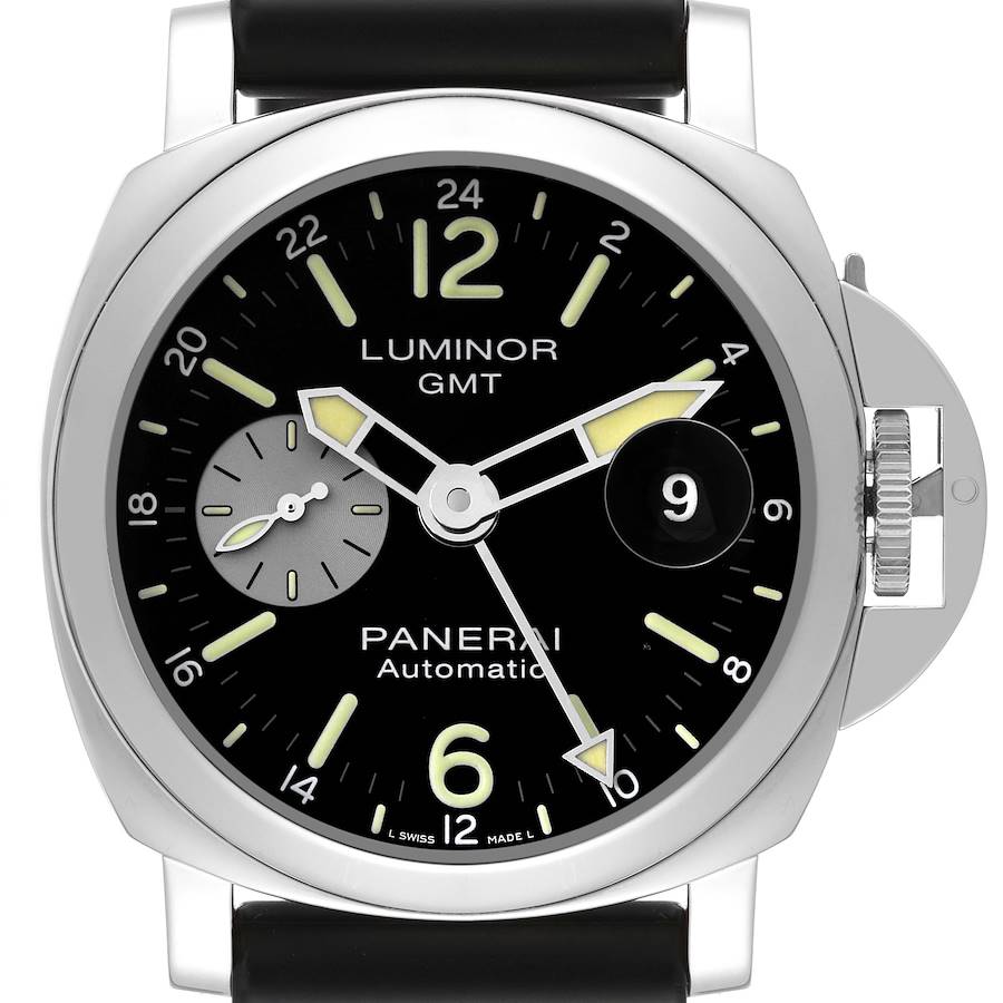 Panerai Luminor GMT 44mm Automatic Steel Mens Watch PAM01088 Box Card SwissWatchExpo