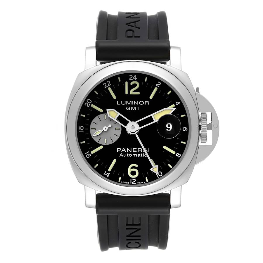 Panerai Luminor GMT 44mm Automatic Steel Mens Watch PAM01088 Box