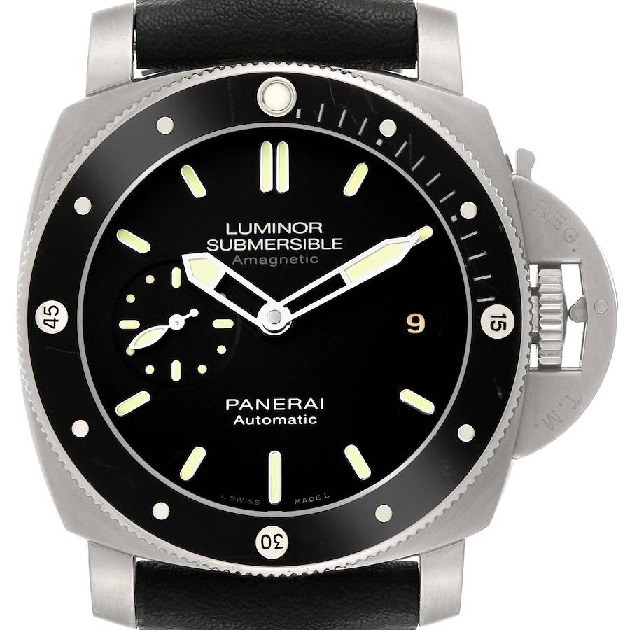 Panerai Luminor Submersible 1950 Titanium Amagnetic Mens Watch PAM00389 Box Papers SwissWatchExpo