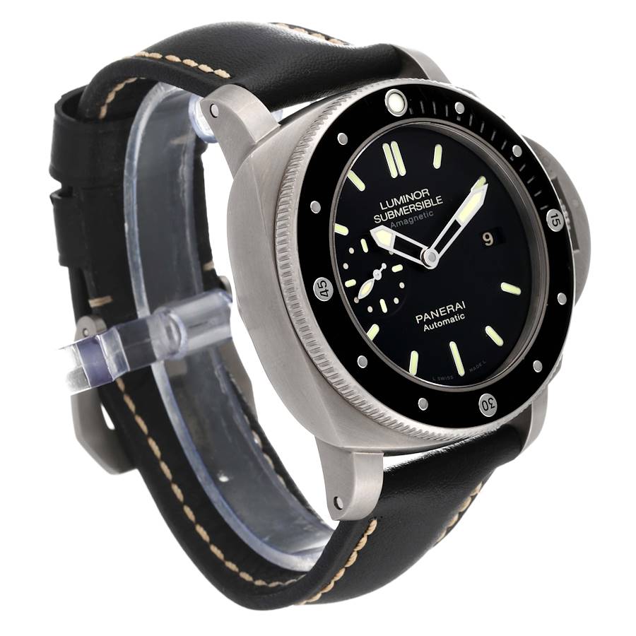 Panerai Luminor Submersible 1950 Titanium Amagnetic Mens Watch