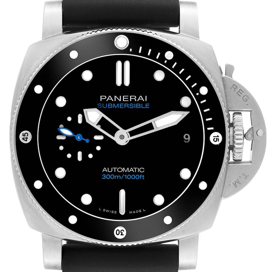 Panerai Luminor Submersible 42mm Steel Mens Watch PAM00683 Box Papers SwissWatchExpo