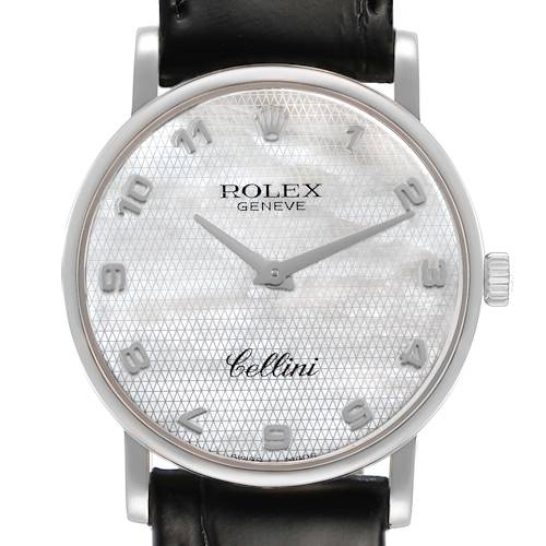 Photo of Rolex Cellini Classic White Gold Mother Of Pearl Dial Mens Watch 5115