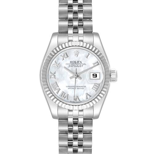 Photo of Rolex Datejust Steel White Gold Mother of Pearl Dial Ladies Watch 179174