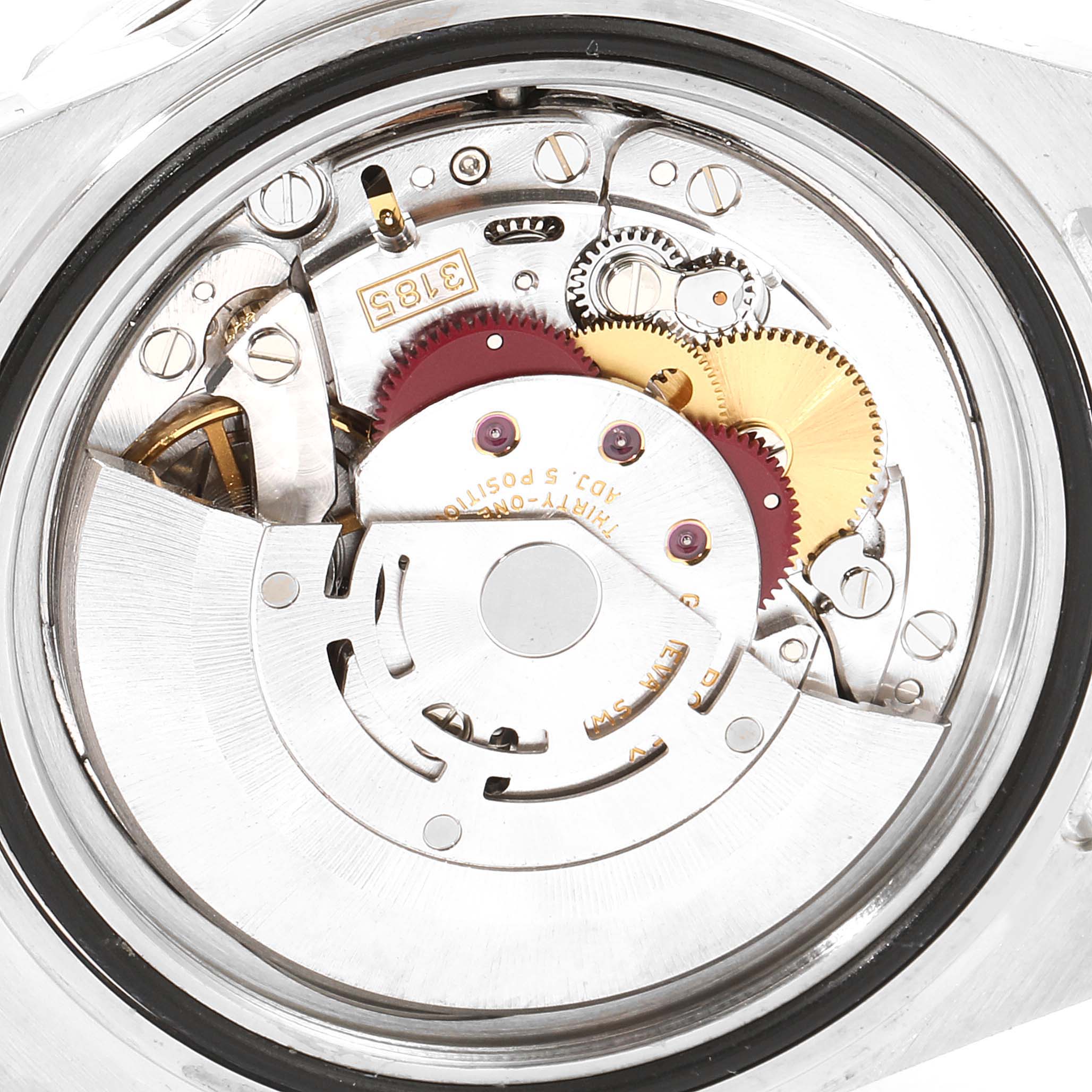 The image shows the movement and gears of a Rolex GMT-Master 16710 Men's Stainless Steel Black Dial 16710 Men's Stainless Steel Black Dial watch from a rear or case-back angle.