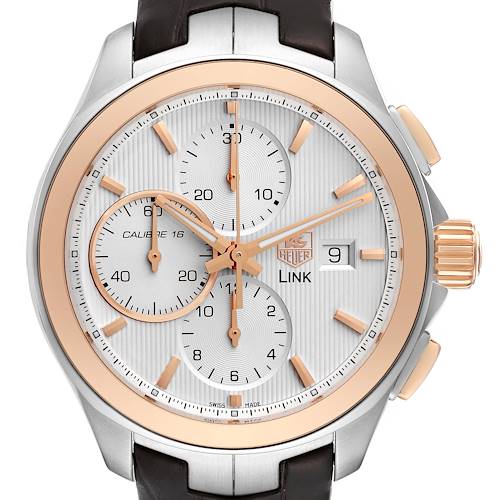 Photo of TAG Heuer Link Steel Rose Gold Chronograph Mens Watch CAT2050