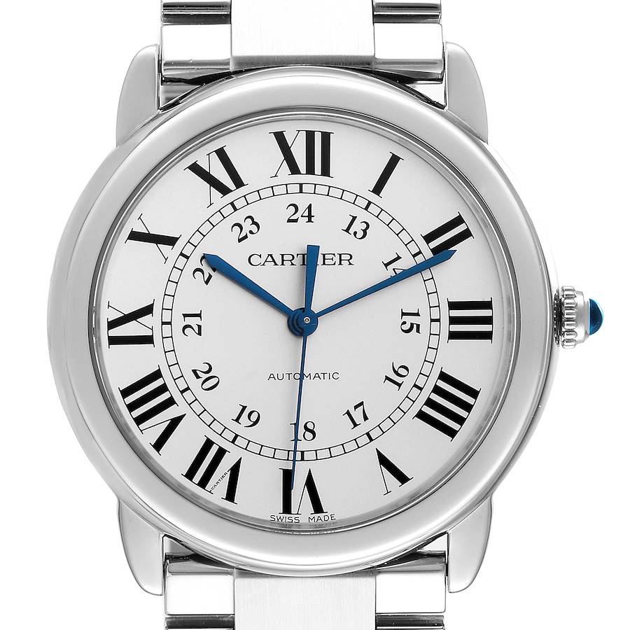 Cartier Ronde Solo Silver Dial Automatic Steel Ladies Watch WSRN0012 SwissWatchExpo