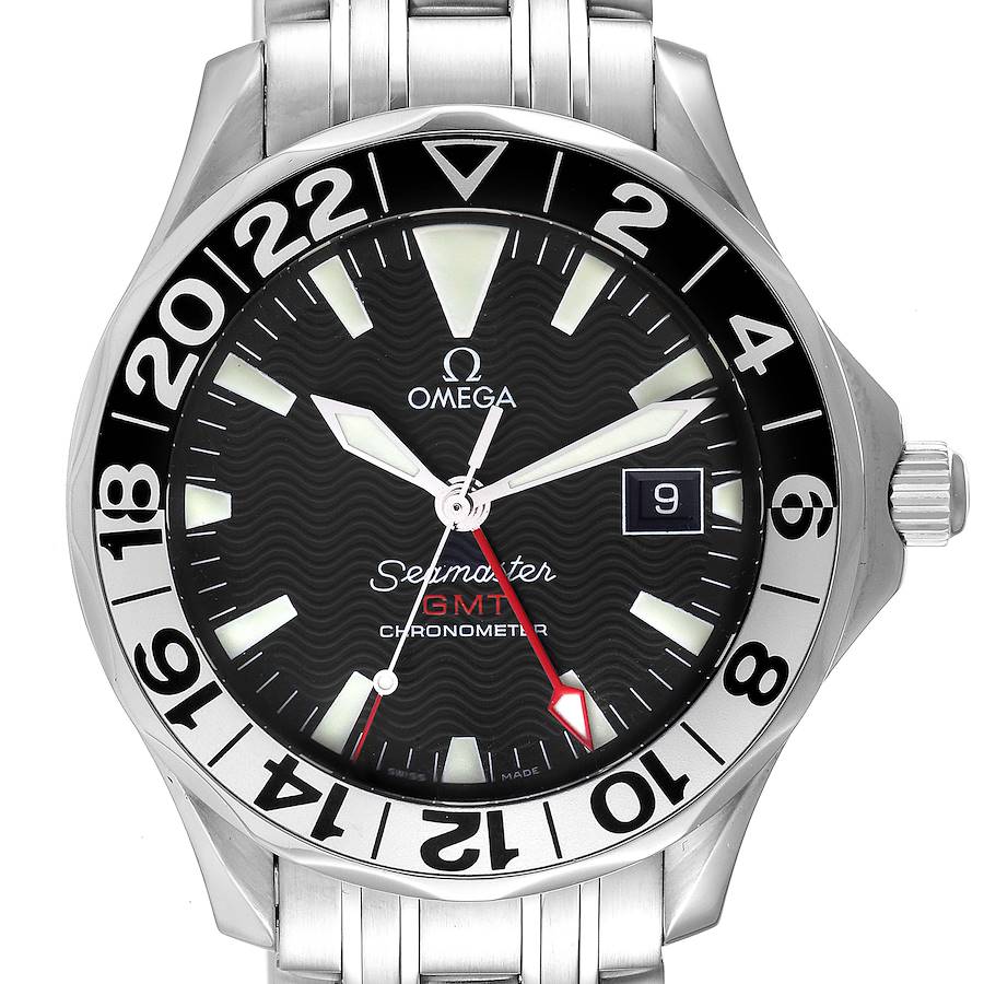 Omega Seamaster GMT 50th Anniversary Steel Mens Watch 2534.50.00 Card SwissWatchExpo
